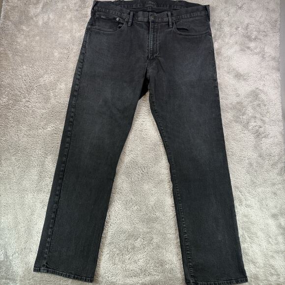 Polo Ralph Lauren Men’s 38x32 Black Classic Fit Preppy Straight Leg Denim Jeans - Picture 1 of 12